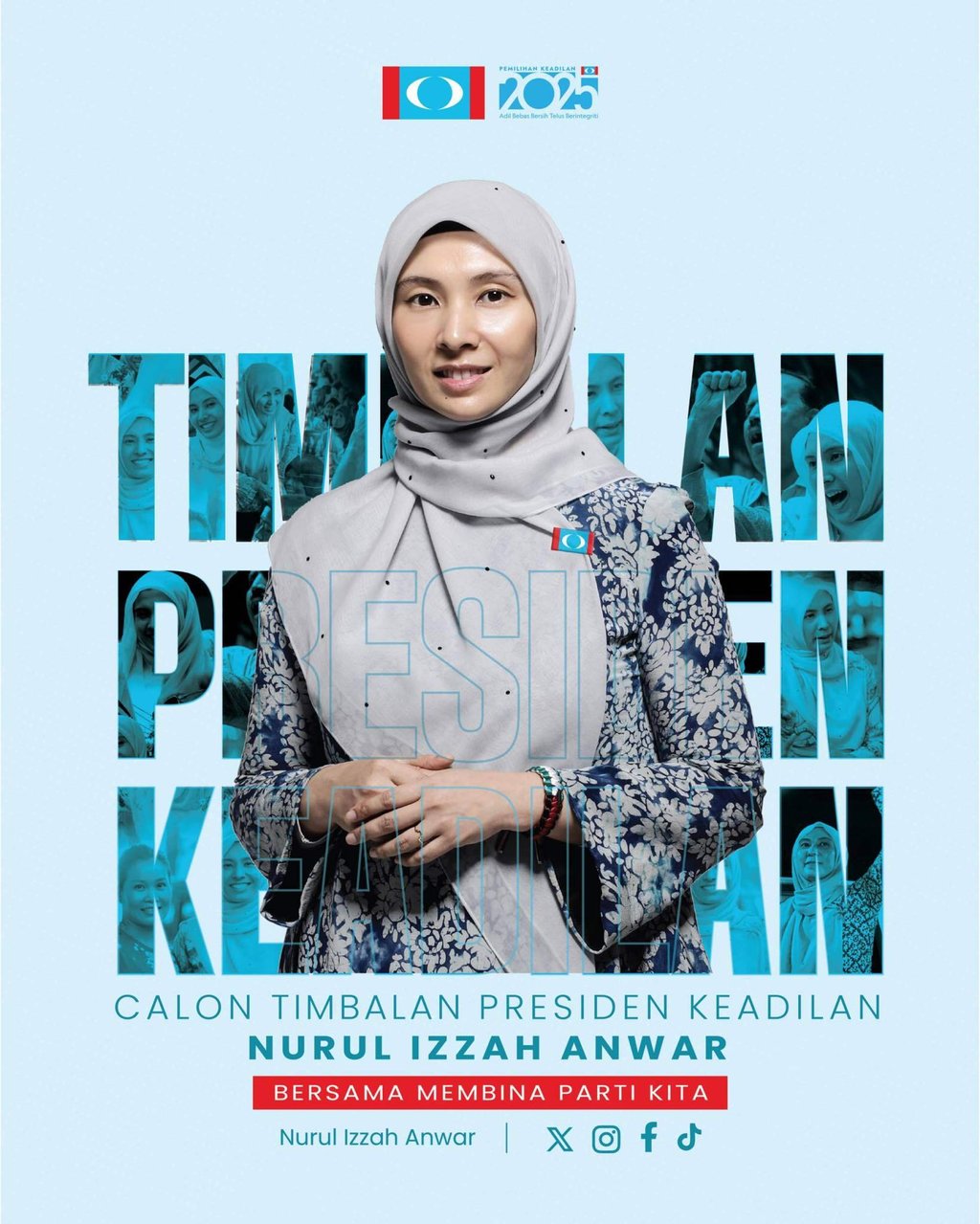 Nurul Izzah Anwar, eldest daughter of Malaysia’s Prime Minister Anwar Ibrahim, is contesting the post of PKR deputy president. Photo: Nurul Izzah Anwar/Facebook