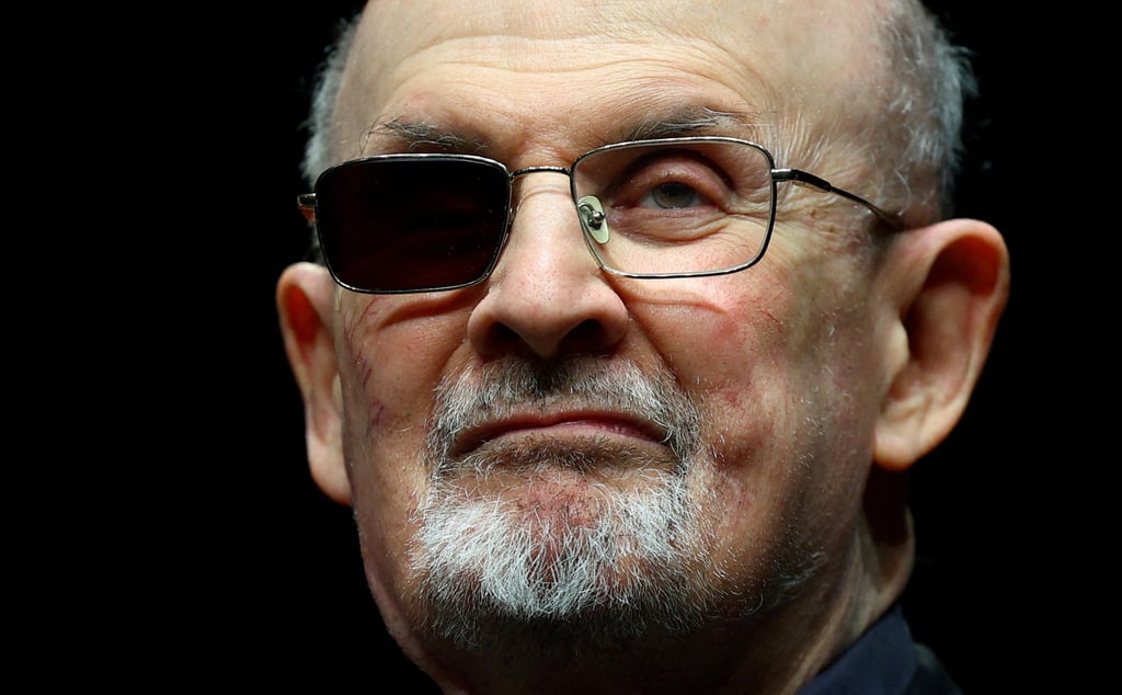 Author Salman Rushdie poses for a photo at the Deutsches Theatre in Berlin, Germany, in May 2024. Photo: Reuters