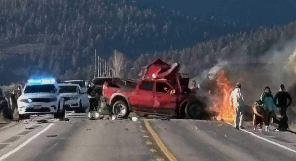 The driver of the pickup truck also died in the crash at Henry’s Lake State Park in eastern Idaho on May 1. Photo: AP