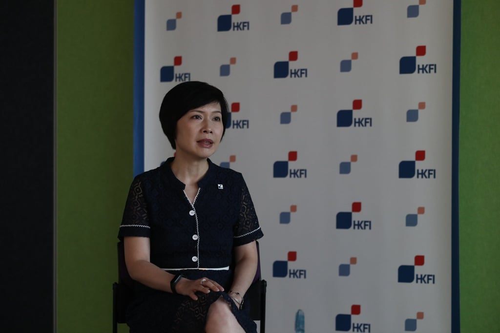 Selina Lau Pui-ling, CEO of Hong Kong Federation of Insurers, pictured in June 2021. Photo: Jonathan Wong
