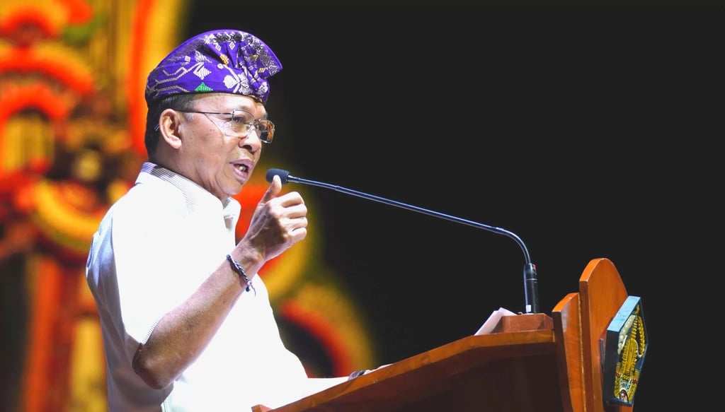 Bali Governor I Wayan Koster launched the Bali Clean Waste Movement last month. Photo: Handout