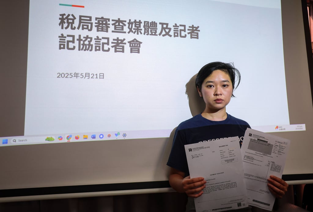 Hong Kong Journalists Association chairwoman Selina Cheng. The group has said that at least 20 members have undergone tax reassessments. Photo: Edmond So