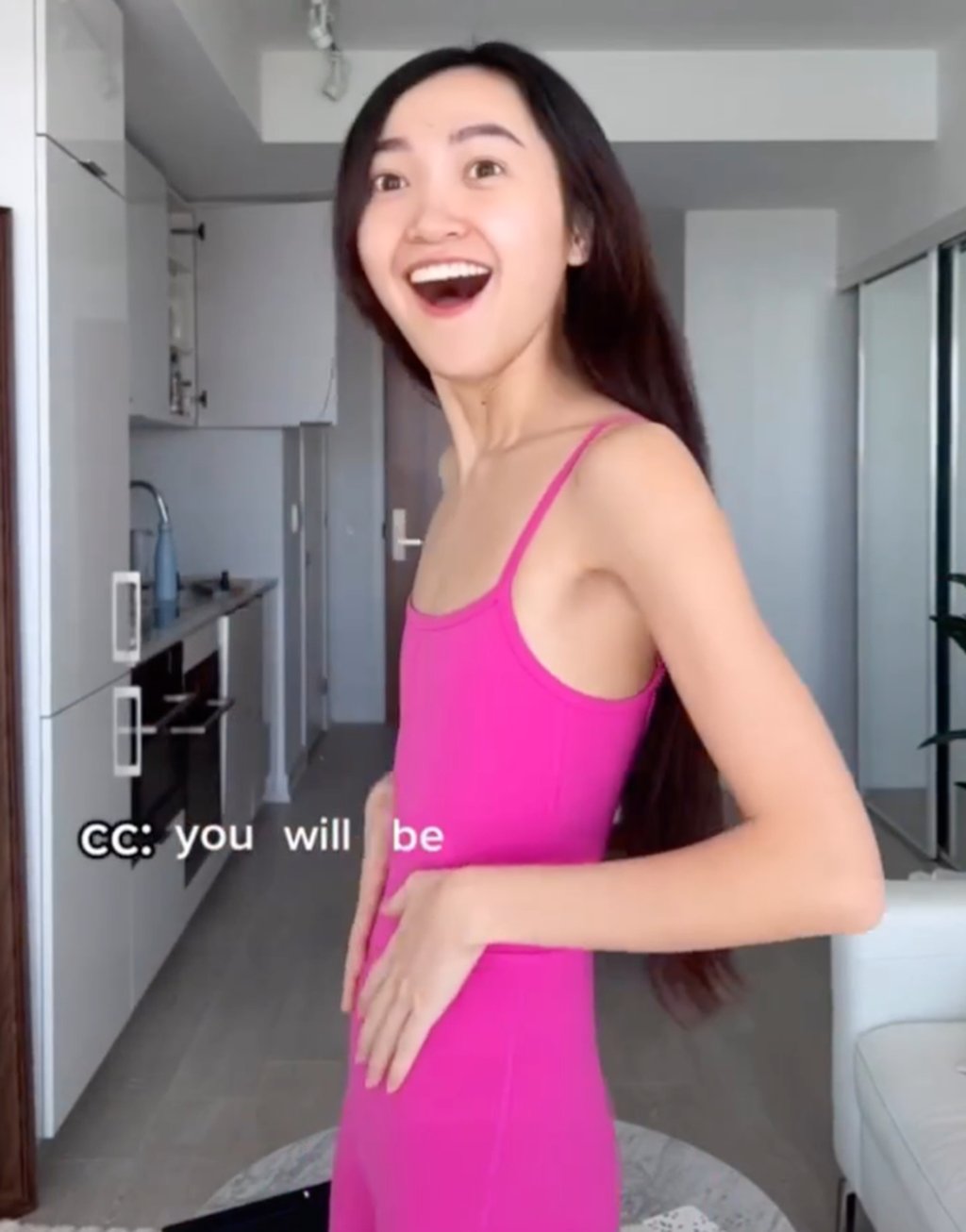Influencer Clara Dao is pretty in pink before undergoing breast augmentation surgery. Photo: Instagram/clara_dao