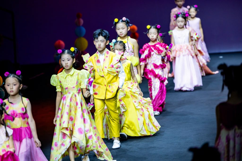 The fake fashion show for children was held across China and overseas. Photo: Getty Images