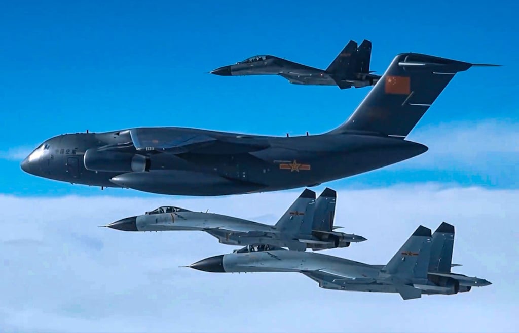 Beijing has carried out at least three rounds of large-scale military drills near Taiwan since May 2024, and PLA warplanes continue to fly near the island on a daily basis. Photo: Weibo/PLA Eastern Theatre Command