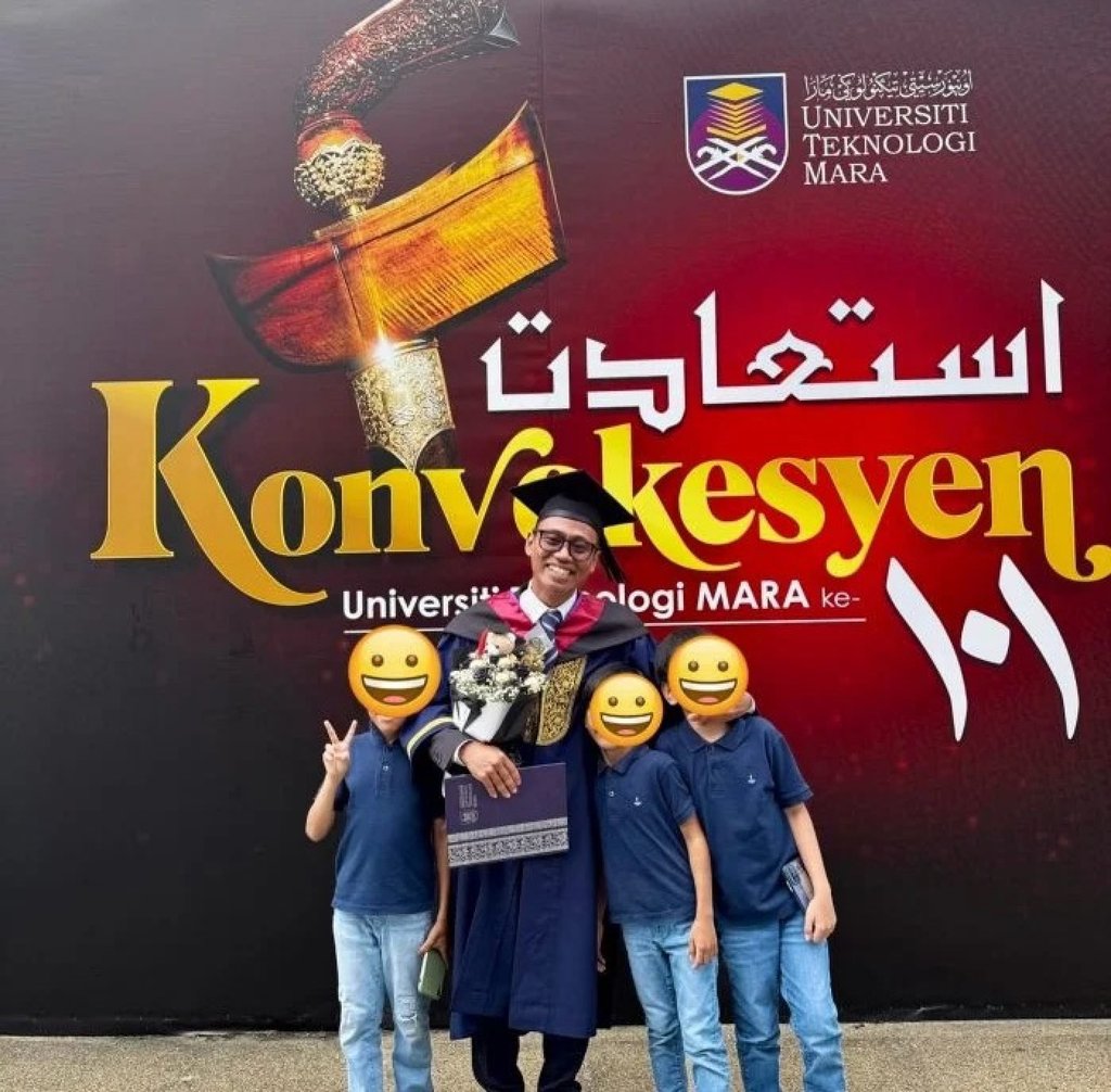Abdullah left his full-time job as a designer to become an Islamic insurance adviser, a change that offered him the flexibility needed to care for his family. Photo: Facebook