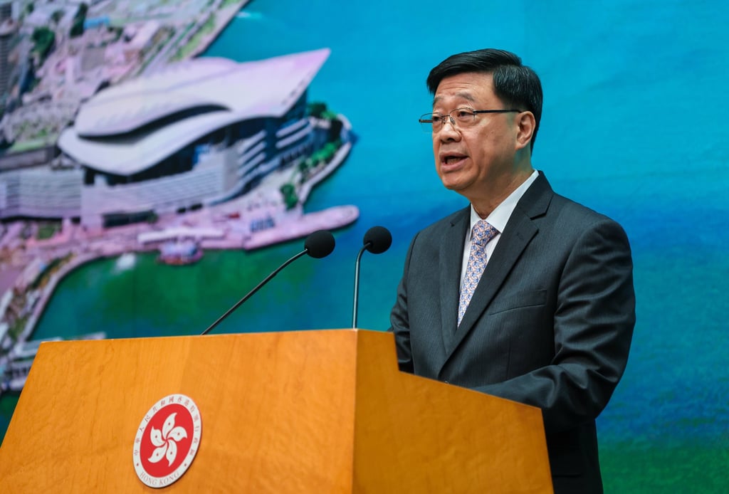 Chief Executive John Lee says he will bring forward his annual policy address by a month to September. Photo: Dickson Lee