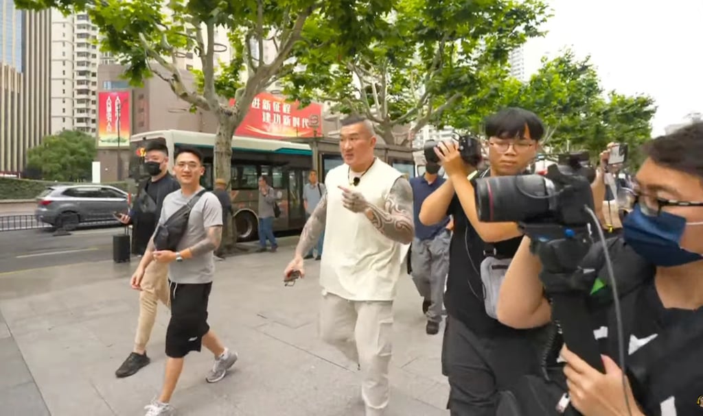 Holger Chen Chih-han, better known as Kuan Chang, which means Gym Boss, live-streams to his millions of followers from Shanghai. Photo: Handout