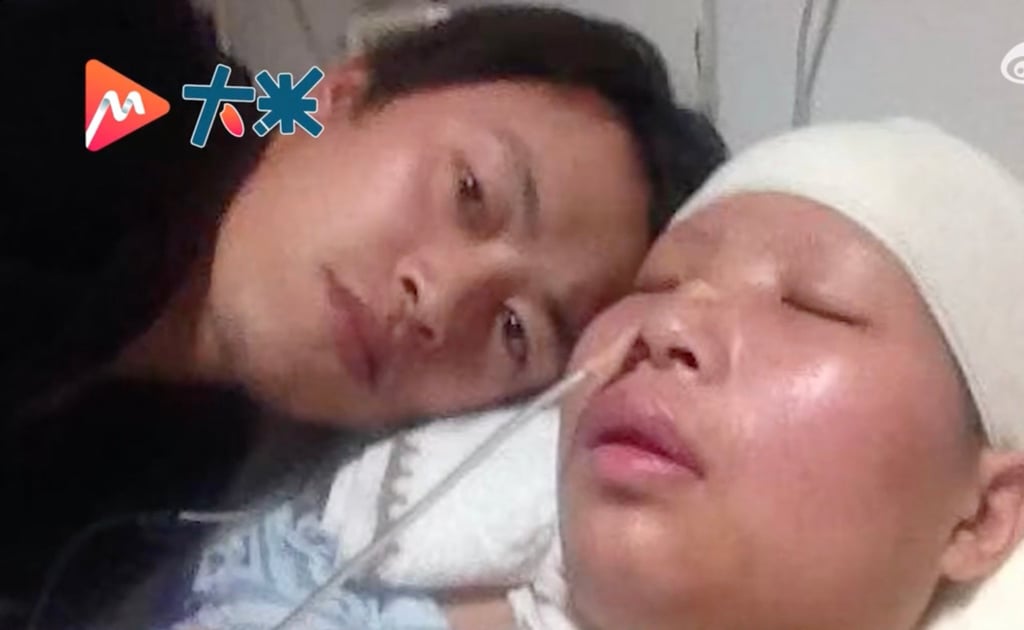 Li suffered severe damage to the left side of her brain, and the medical team informed Shen that even if they managed to save her life, she might end up in a vegetative state. Photo: Weibo