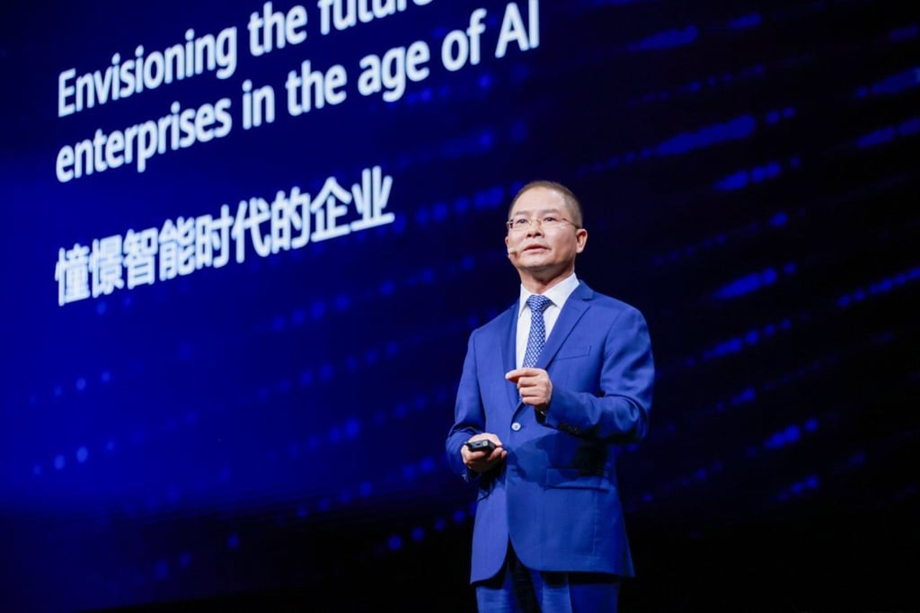 Huawei deputy chairman Eric Xu Zhijun speaks at the Huawei Connect event on September 19, 2024. Photo: Handout