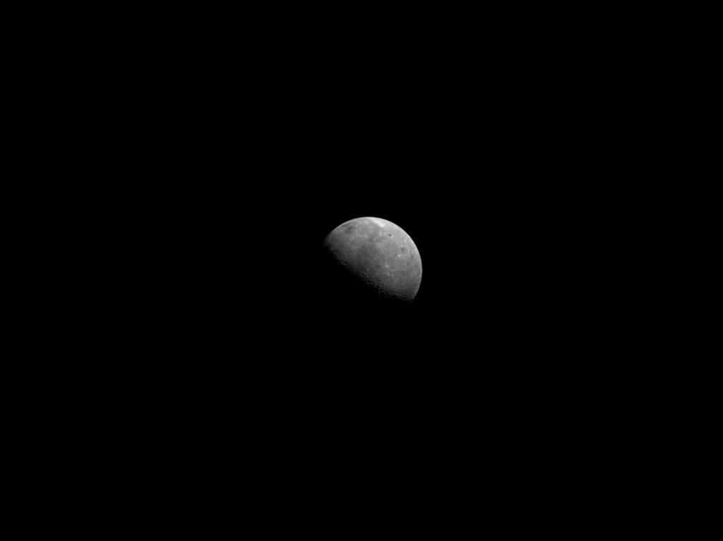 The moon as pictured by the Tianwen-2. Photo: Xinhua