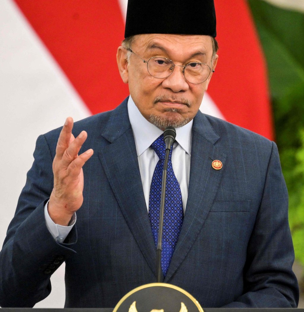 Malaysian Prime Minister Anwar Ibrahim in Jakarta last month. His government is still planning to go ahead with petrol subsidy cuts in the second half of this year. Photo: AFP
