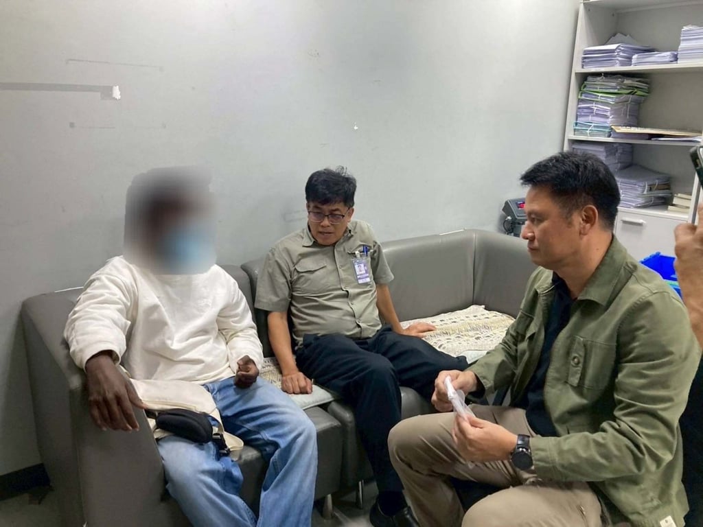 A Sri Lankan man is being questioned by Thai authorities after three ball pythons were found in his underwear at Bangkok’s Suvarnabhumi Airport. Photo: Thailand Department of National Parks, Wildlife and Plant Conservation
