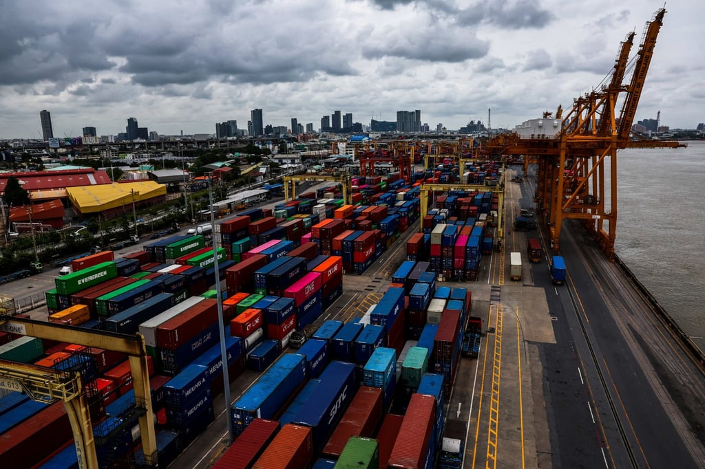 A port under the Port Authority of Thailand in Bangkok on Tuesday. US President Donald Trump has announced tariffs of 36 per cent on goods from Thailand starting on August 1. Photo: Reuters