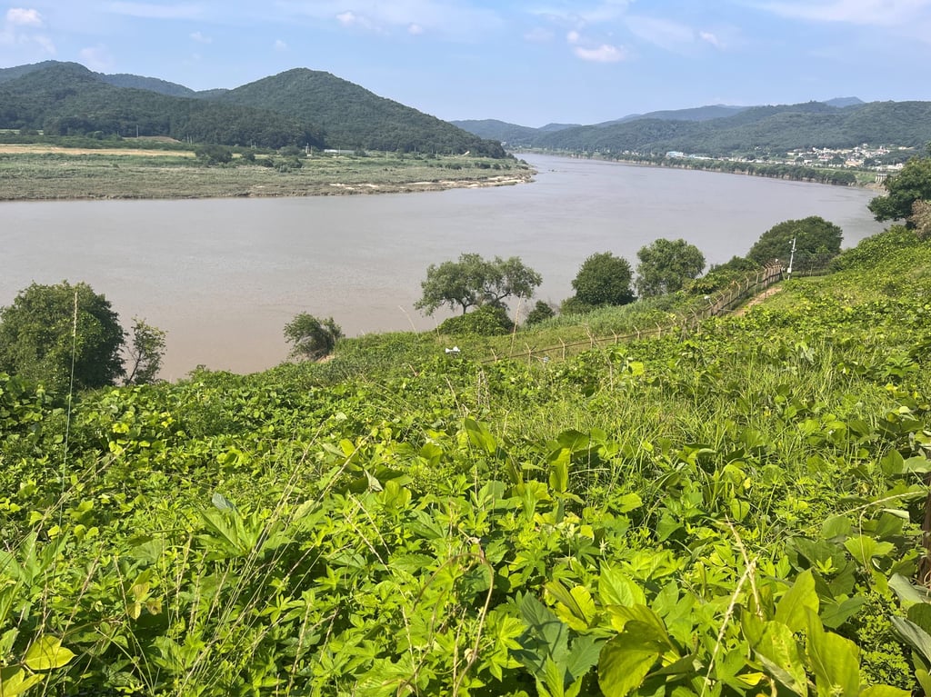 A view of the Imjin River, which crosses the demilitarised zone between the two Koreas. Photo: Matthew C. Crawford
