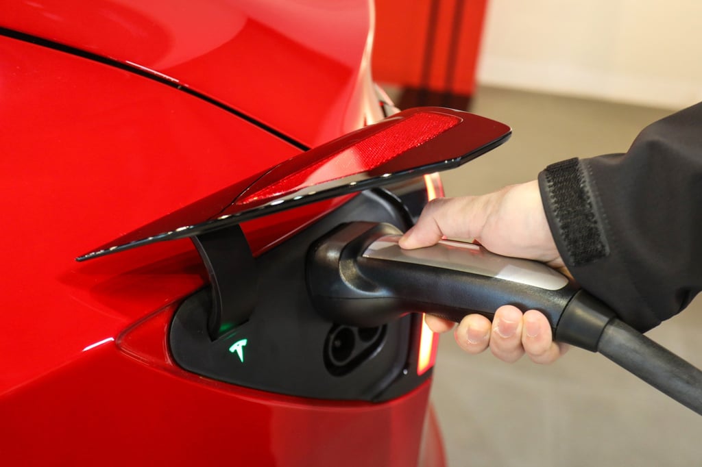 If the government’s new system is approved, a long-range Tesla Model 3 vehicle will be subject to an annual licence fee of HK$2,500 based on its power rating of 153 kilowatts from November 1. Photo: May Tse