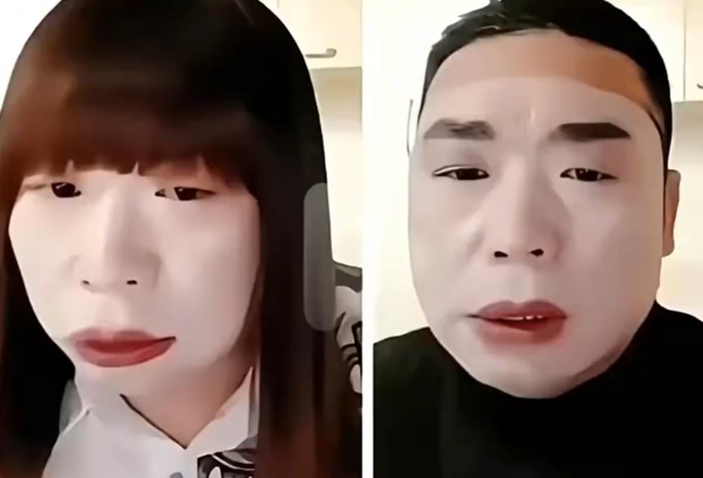 Jiao wore heavy make-up, long hair wigs and women’s clothing to lure his victims. Photo: Weibo