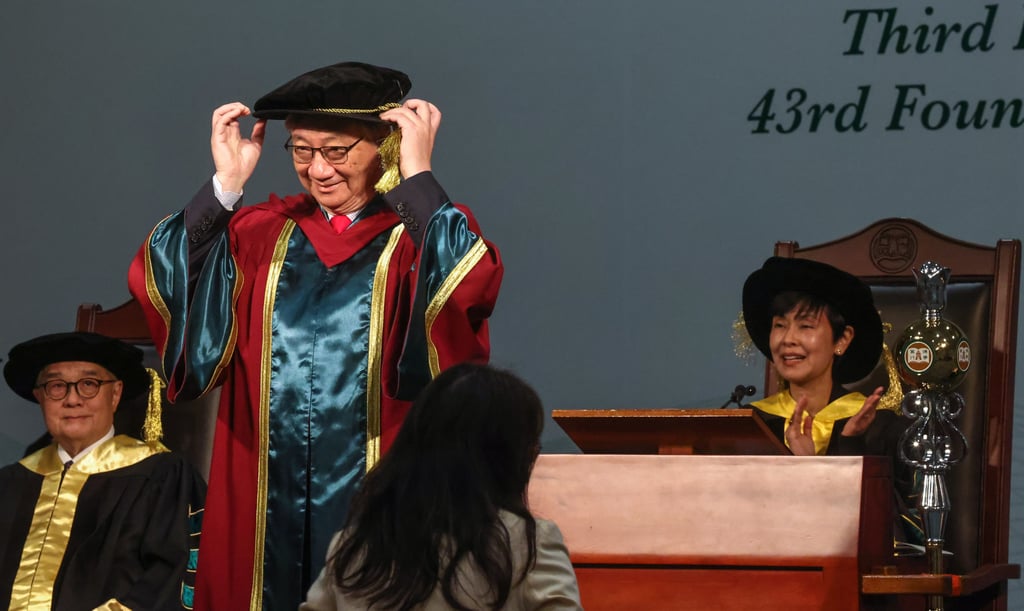 Francis Yuen Tin-fan, seen at a Hang Seng University ceremony in March 2023 Photo: K. Y. Cheng