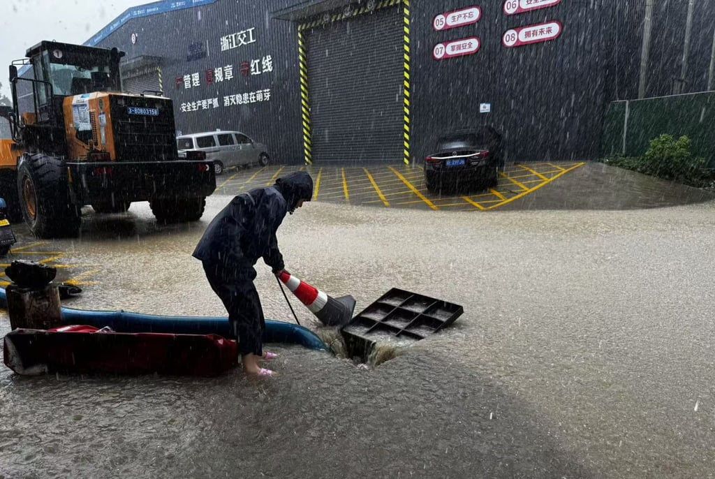 Preparations were under way in Ningbo, Zhejiang, as extreme weather approaches. Photo: Handout