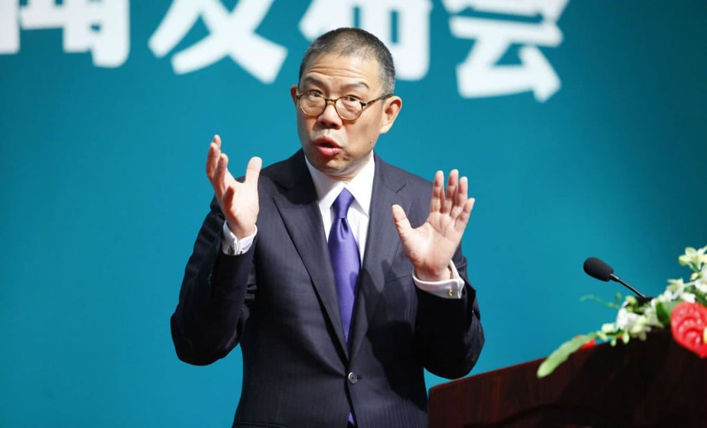 Zhong Shanshan is seen here making a speech in a photograph shared on Chinese social media in 2020. Photo: Weibo