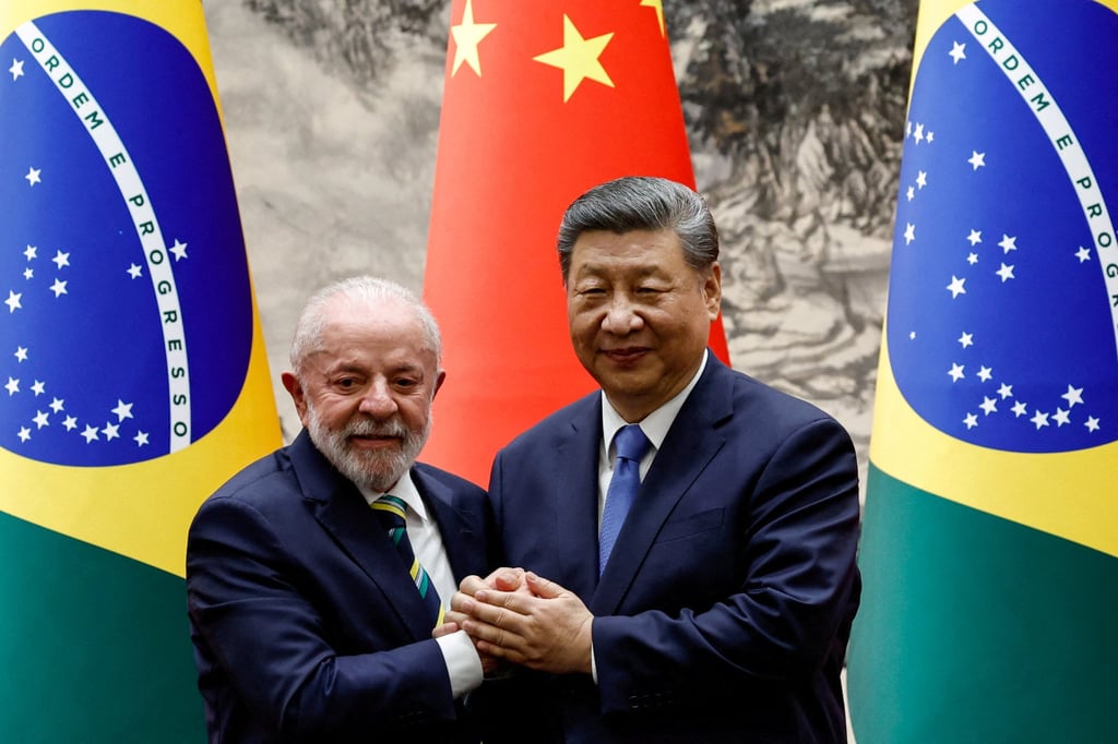 Brazilian President Luiz Inácio Lula da Silva and Chinese leader Xi Jinping spoke by phone for about an hour. Photo: Reuters