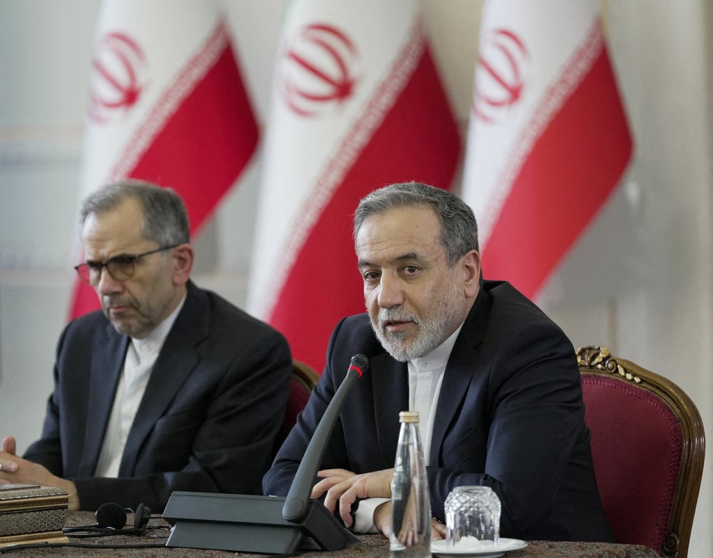 Iranian Foreign Minister Abbas Araqchi speaks during a meeting with foreign ambassadors in Tehran, Iran in July. Photo: WANA/Reuters