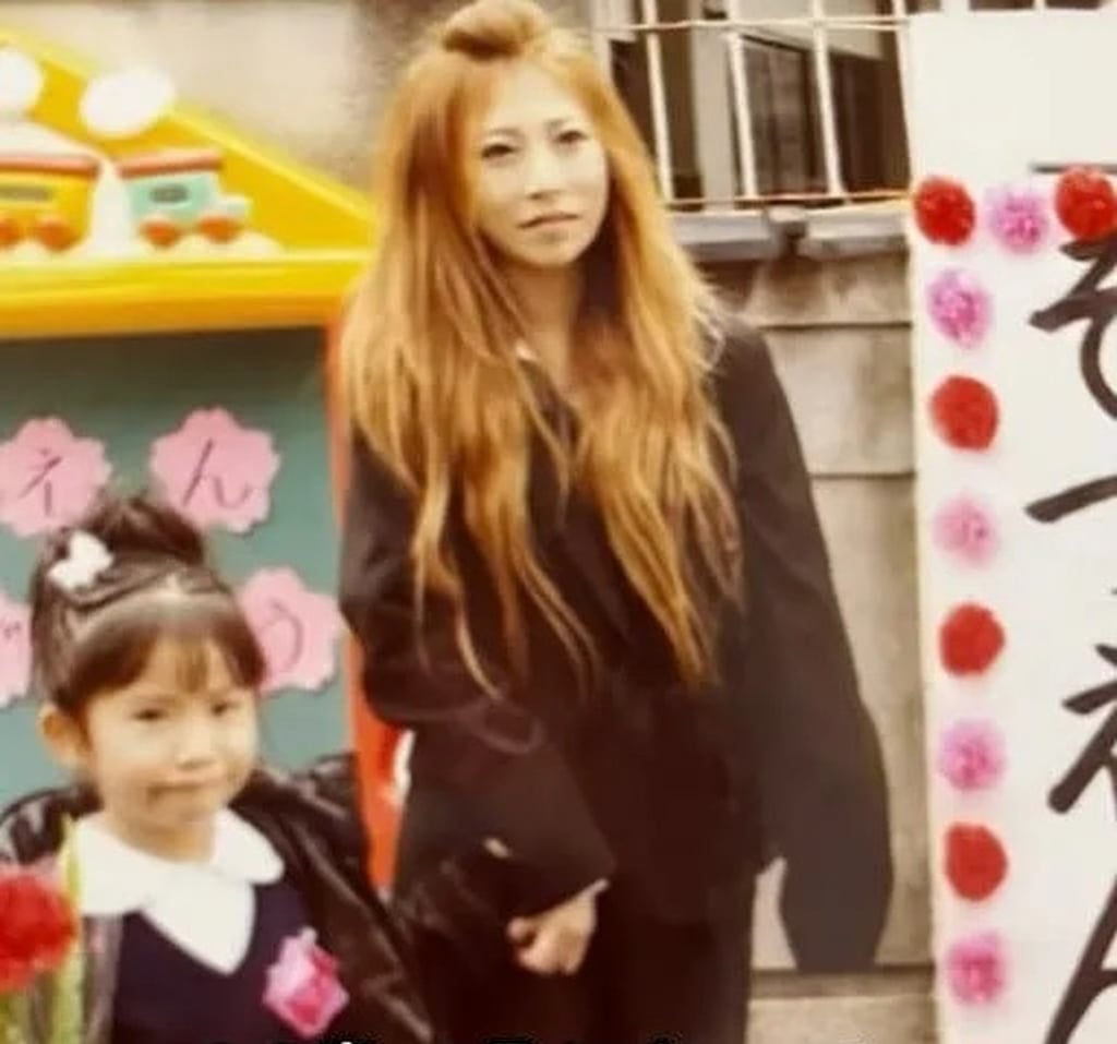 Yuka and her daughter in their early years together after she gave birth at the age of 14. Photo: Handout
