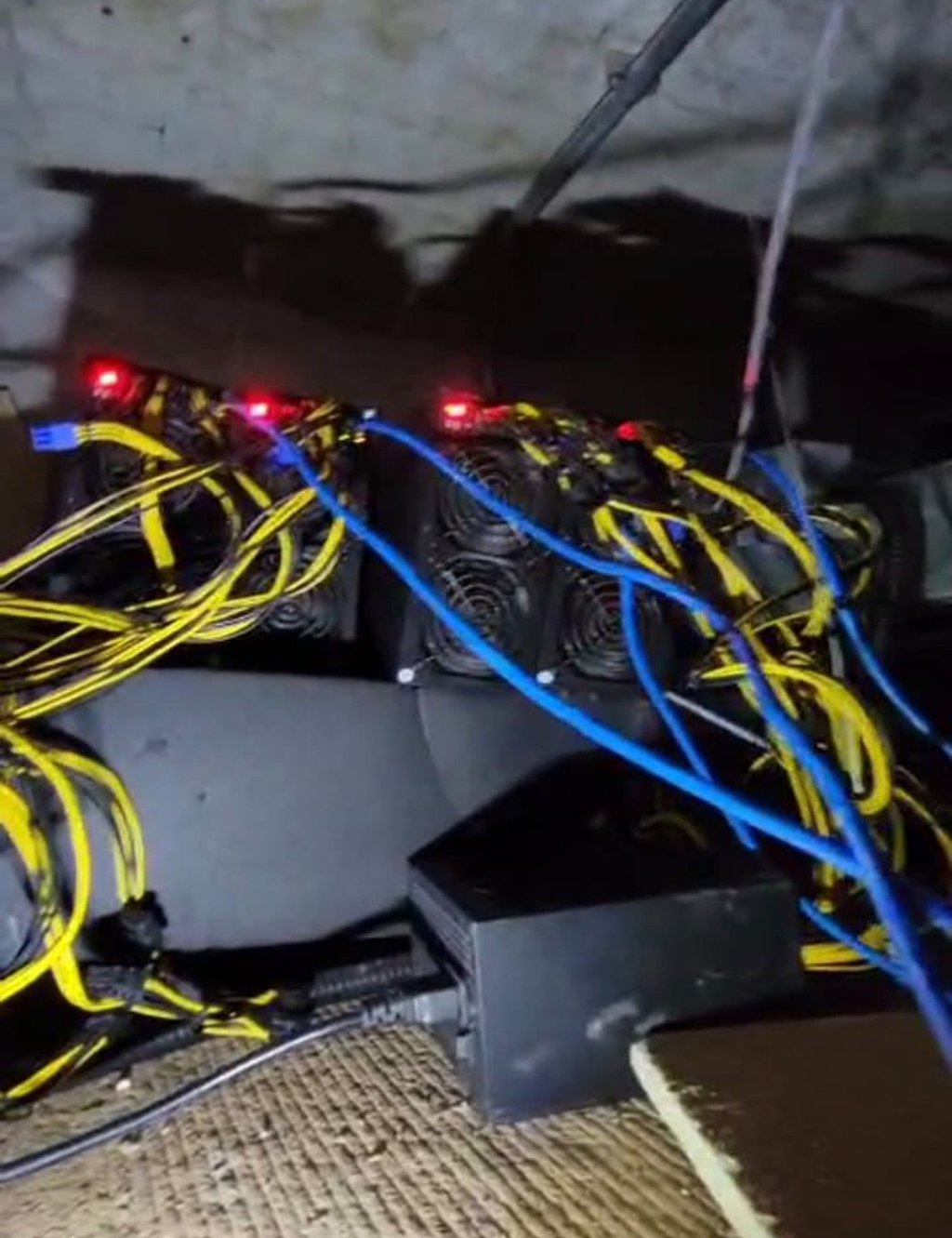 The mining equipment used the power supply and internet connections of the care homes. Photo: Handout