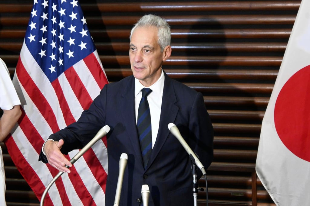 Rahm Emanuel called the China threat “both real and potent”. Photo: Kyodo News via AP