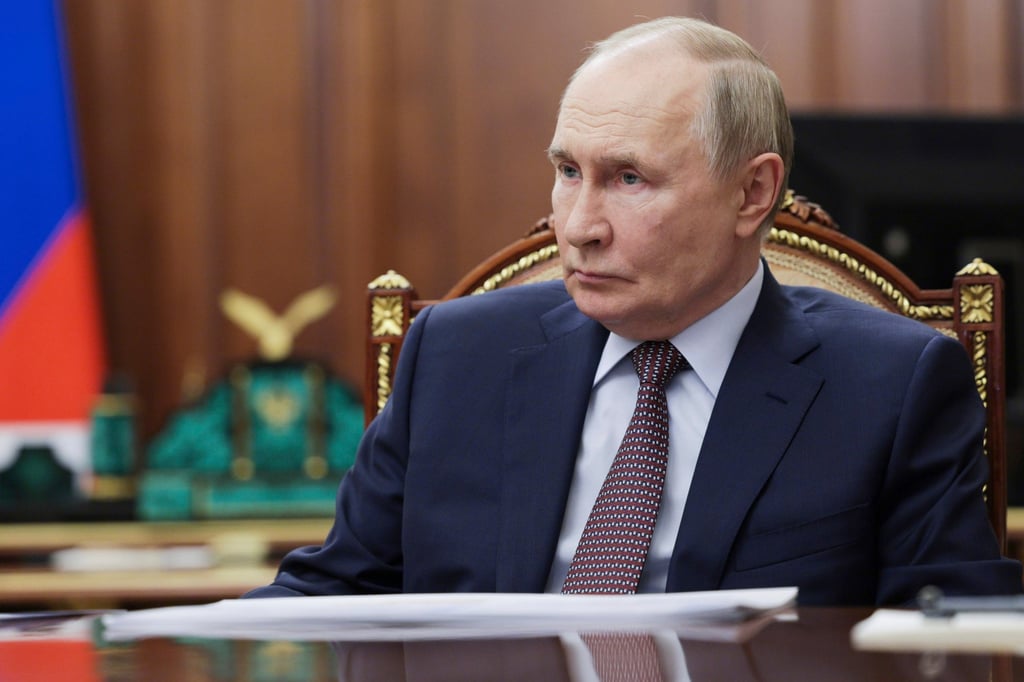 Russian President Vladimir Putin during a meeting at the Kremlin in Moscow on Thursday. Photo: AP