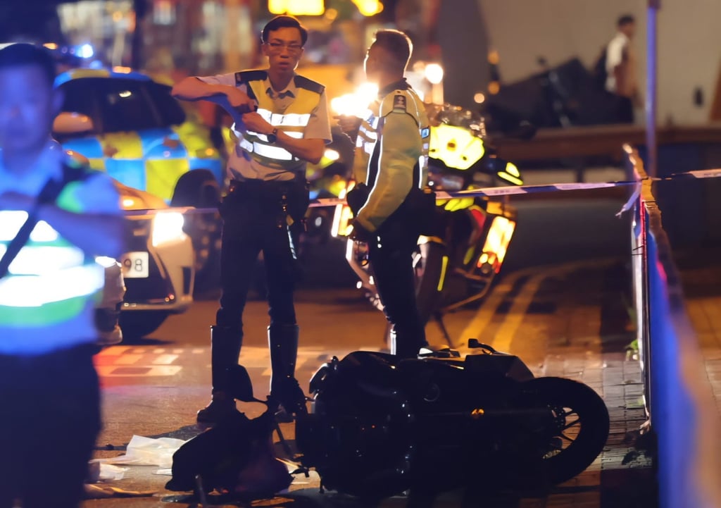 The motorcyclist had been travelling along Kwun Tong Road. Photo: SCMP
