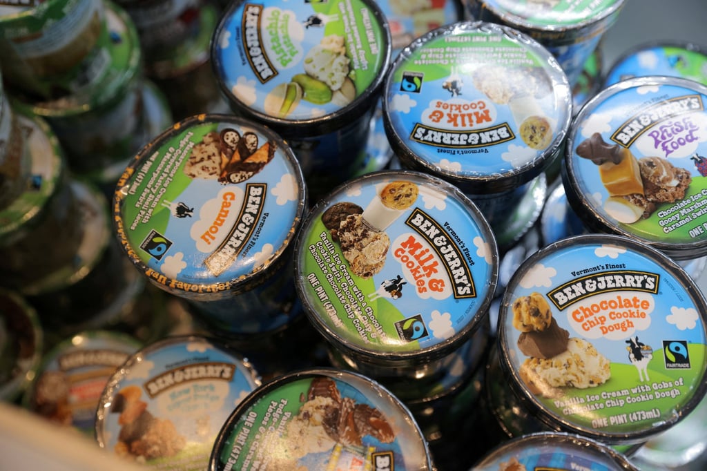 Ben & Jerry’s, a brand of Unilever, on display in a store in Manhattan. Photo: Reuters