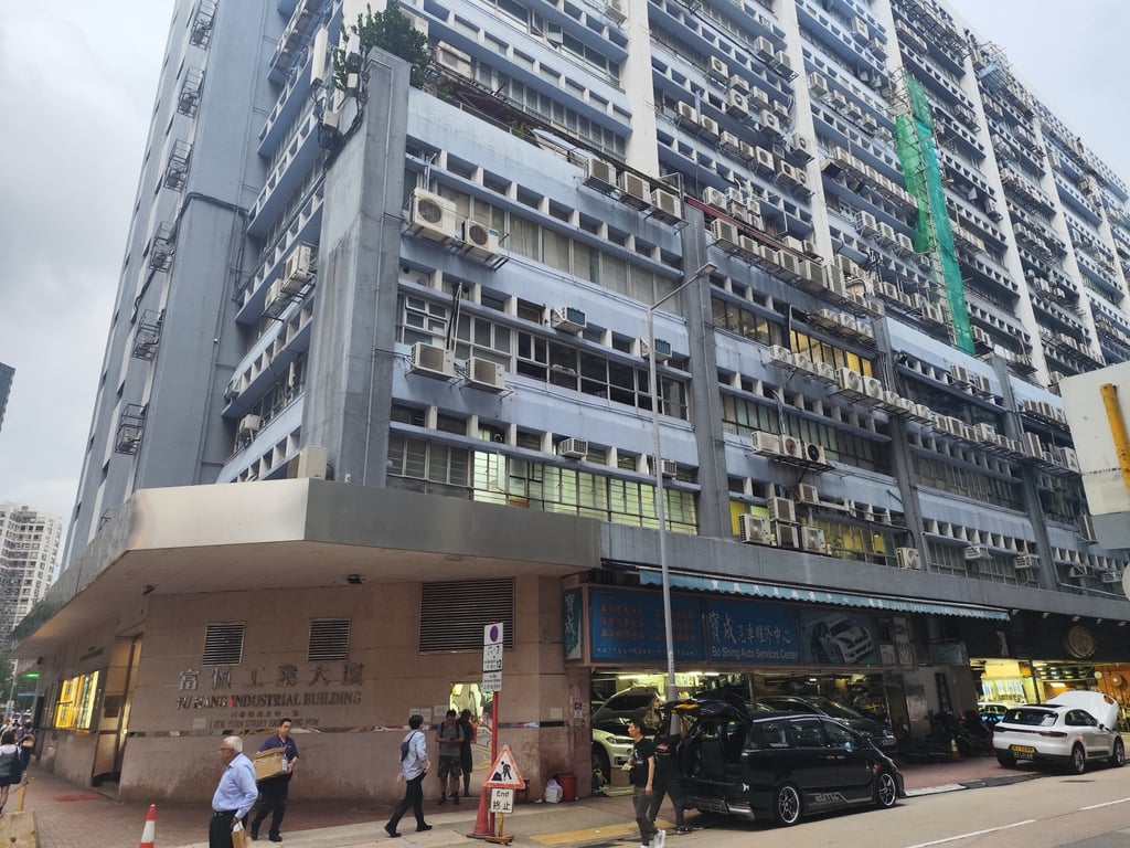 The thieves targeted a workshop in the Fu Hang Industrial Building. Photo: handout
