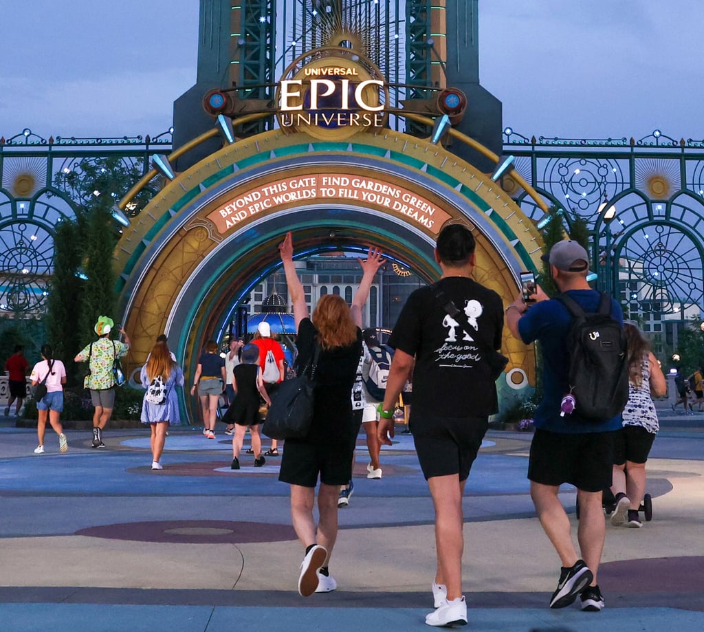 Guests at Universal’s Epic Universe, the first major, traditional theme park to open in Florida since 1999. Photo: TNS