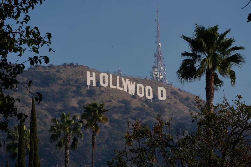The Hollywood Sign in Los Angeles. Trump had first floated the idea of a movie tariff in May but offered very little detailPhoto: AP