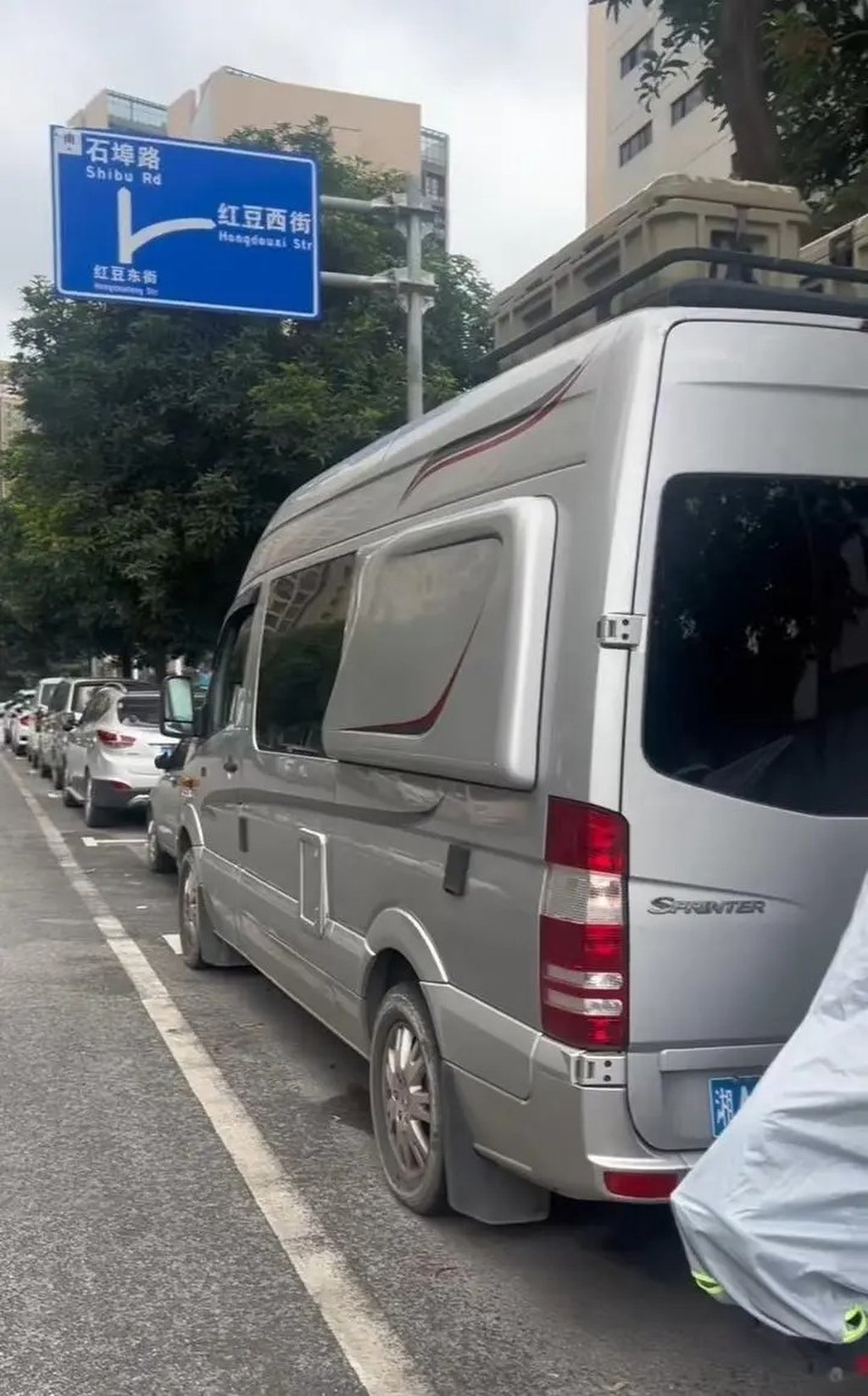 The silver-coloured Mercedes-Benz camper van is valued at around US$1 million. Photo: Handout
