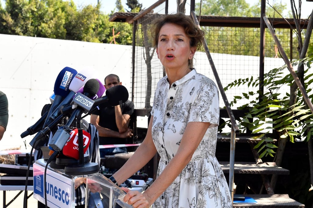 Unesco director general Audrey Azoulay. Photo: EPA