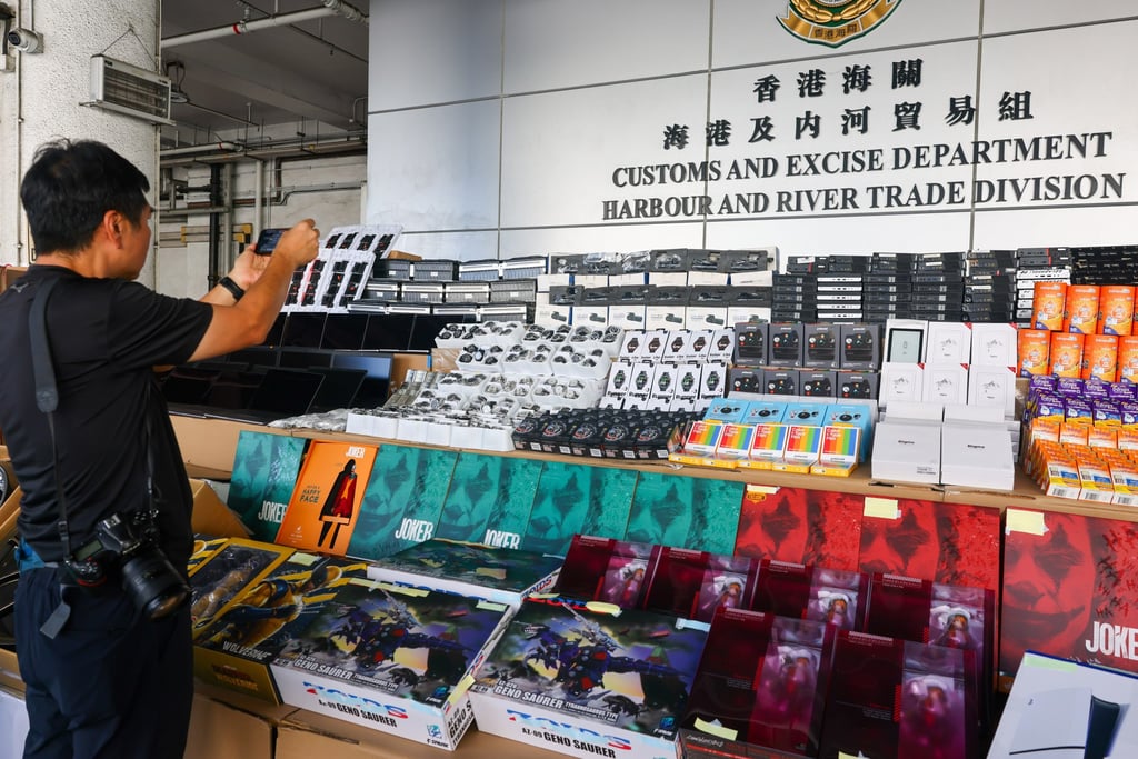 Authorities estimate that HK$40 million in taxes would have been evaded if the goods had entered their destination countries. Photo: Dickson Lee