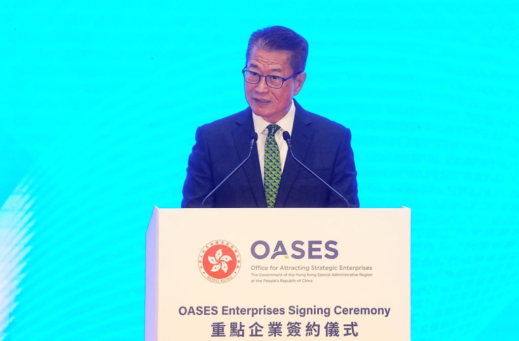 Paul Chan says OASES has attracted 18 more firms to establish offices or expand in Hong Kong. Photo: Elson Li
