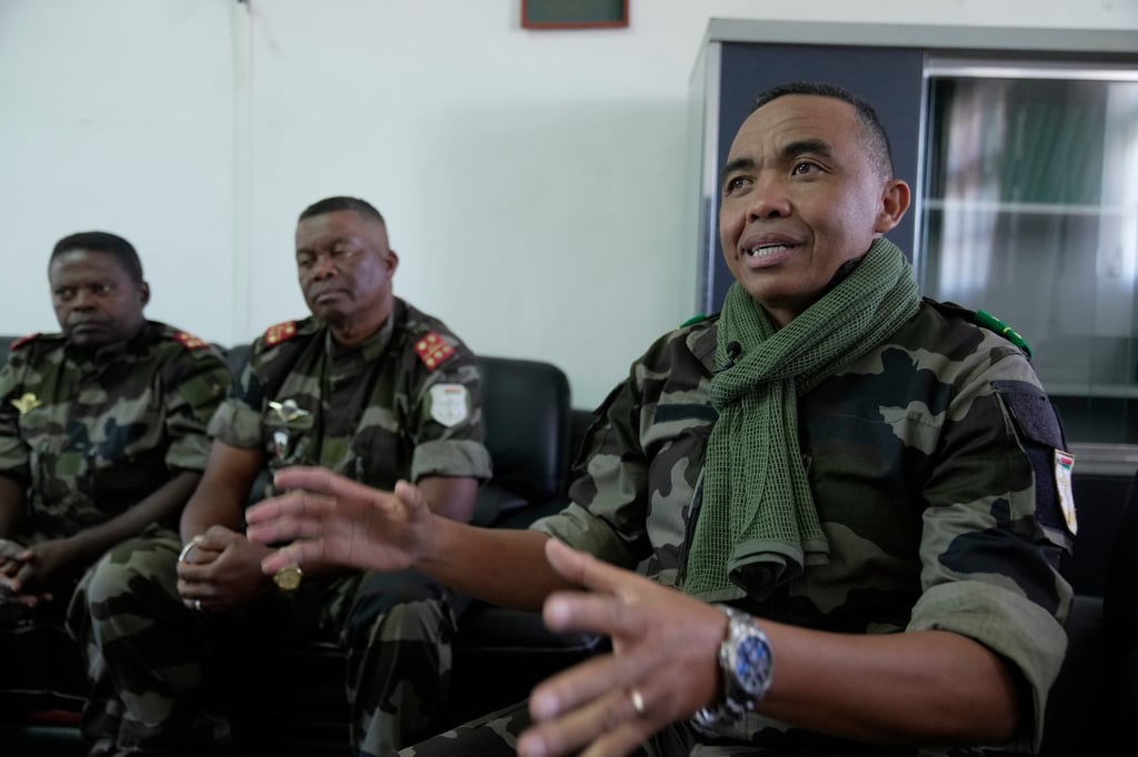 CAPSAT military unit commander Colonel Michael Randrianirina. Photo: AP