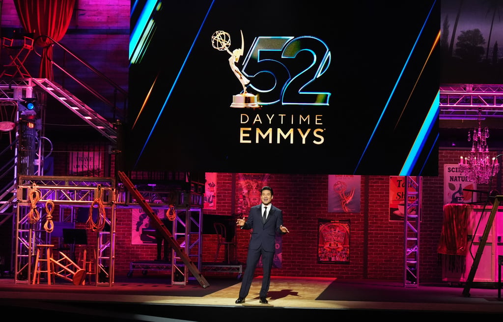 Host Mario Lopez addresses the audience during the 52nd Annual Daytime Emmy Awards on Friday. Photo: AP