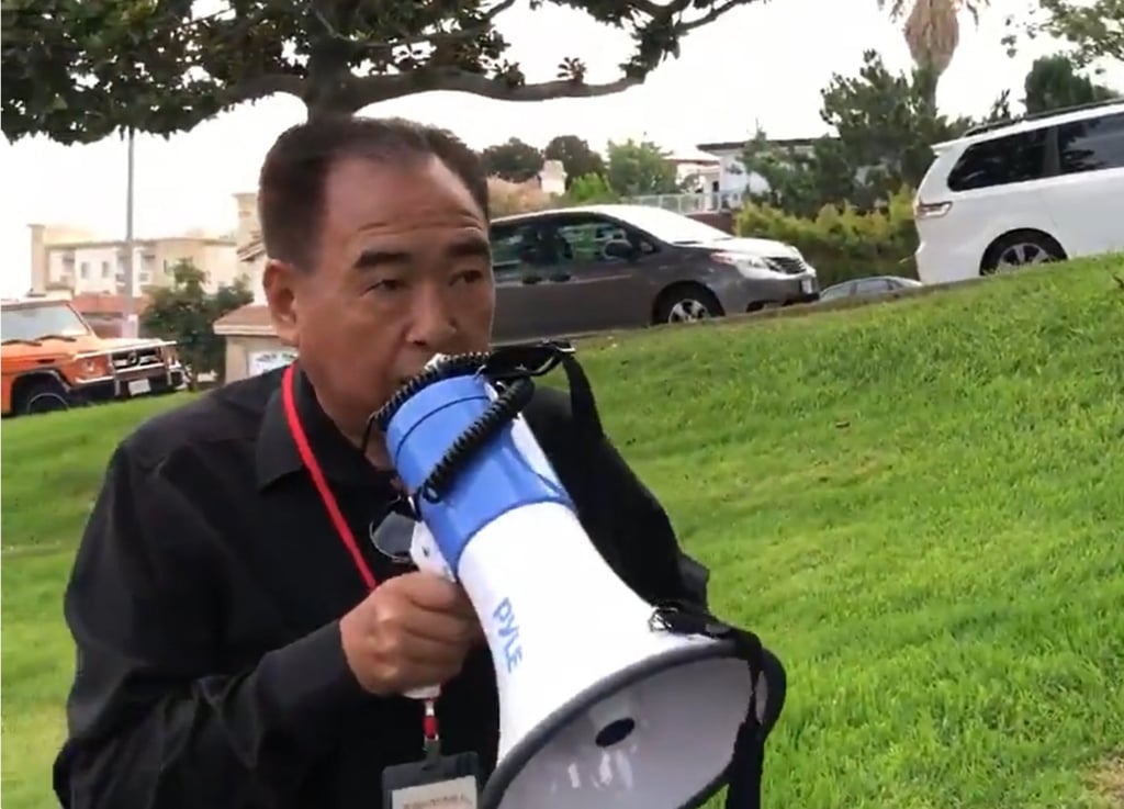 Footage referred to in the criminal complaint against Yaoning “Mike” Sun shows an individual, thought to be Chen Jun, in Los Angeles. Photo: X/jenniferzeng97