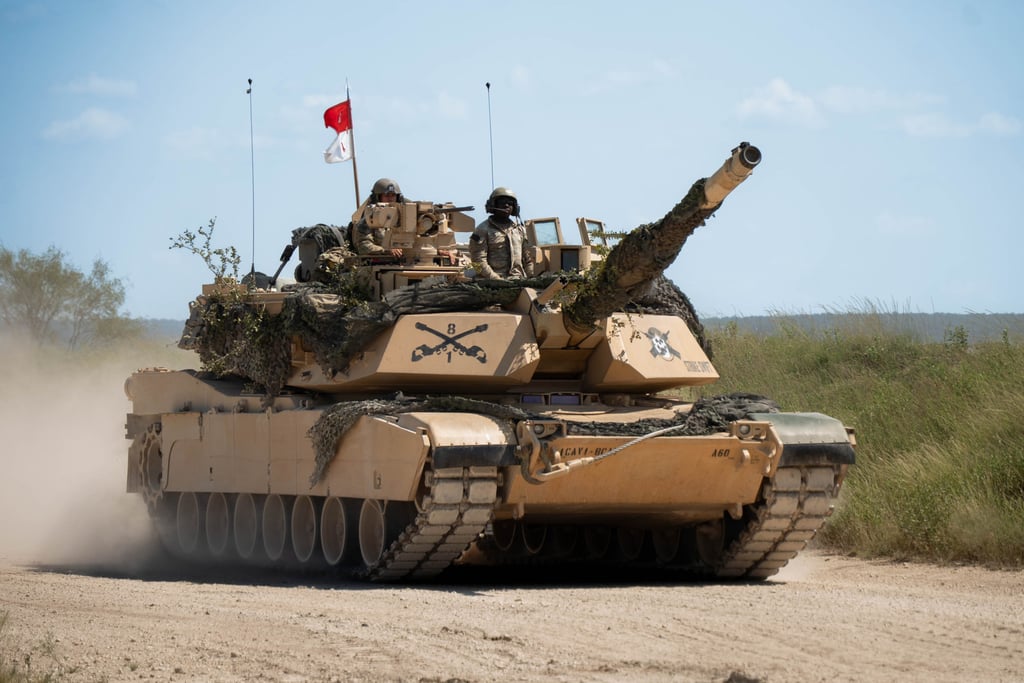 An Abrams M1A2 SEPv3 main battle tank in Texas in August. Photo: US Army