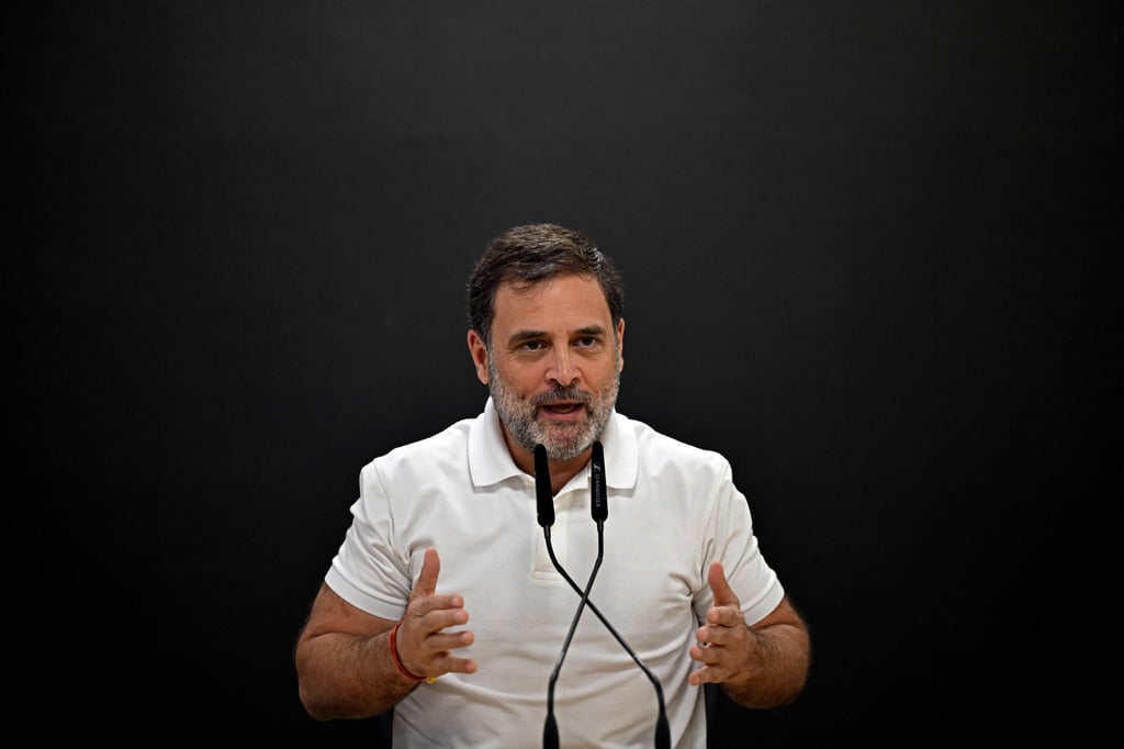 India’s Congress party leader Rahul Gandhi had launched a campaign in the Bihar election focused on allegations of systematic manipulation of electoral rolls. Photo: AFP