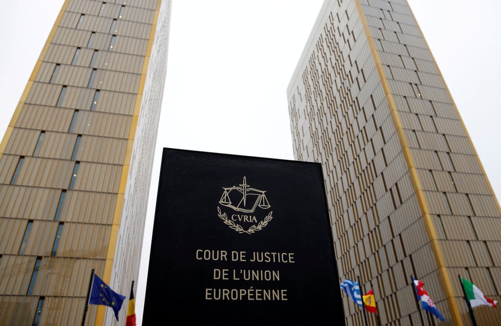 The towers of the European Court of Justice are seen in Luxembourg. The EU’s highest court on Tuesday backed the rights of same-sex couples. Photo: Reuters