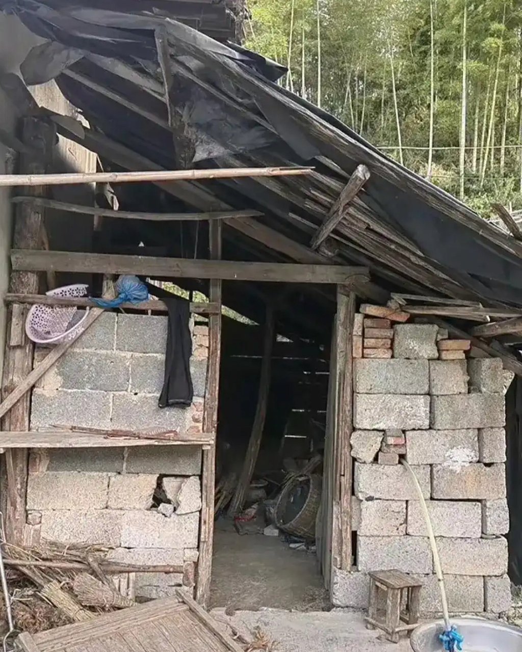 Zhang was raised in a tumbledown shack in poverty-stricken part of China. Photo: Baidu