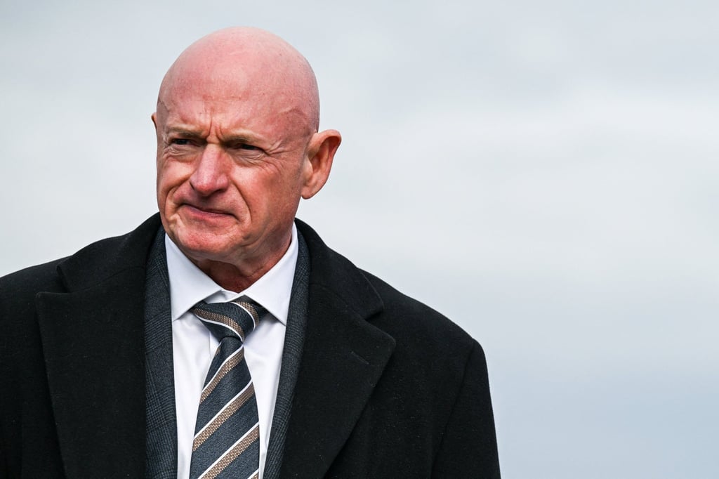 US Senator Mark Kelly attends a press conference in Washington calling for the release of the Epstein files on November 18. Photo: Reuters