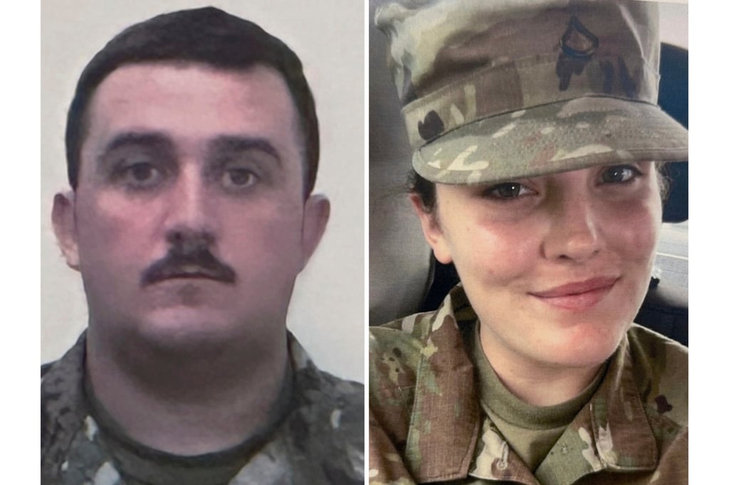 National Guard members, Staff Sergeant Andrew Wolfe and Specialist Sarah Beckstrom. Photo: US Attorney’s Office via AP