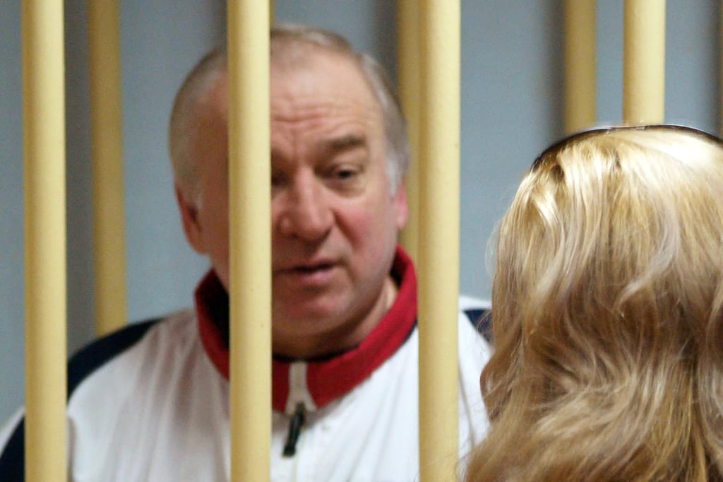 Former Russian military intelligence colonel Sergei Skripal attends a hearing at a military court in Moscow in 2006. Photo: AFP