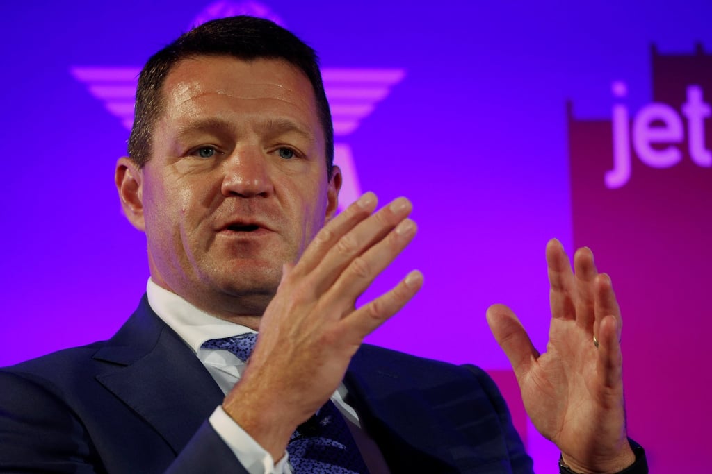 Indigo CEO Pieter Elbers, then CEO of KLM, takes part in a panel discussion at the International Air Transport Association’s (IATA) Annual General Meeting in Boston, Massachusetts, USA in 2021. Photo: Reuters